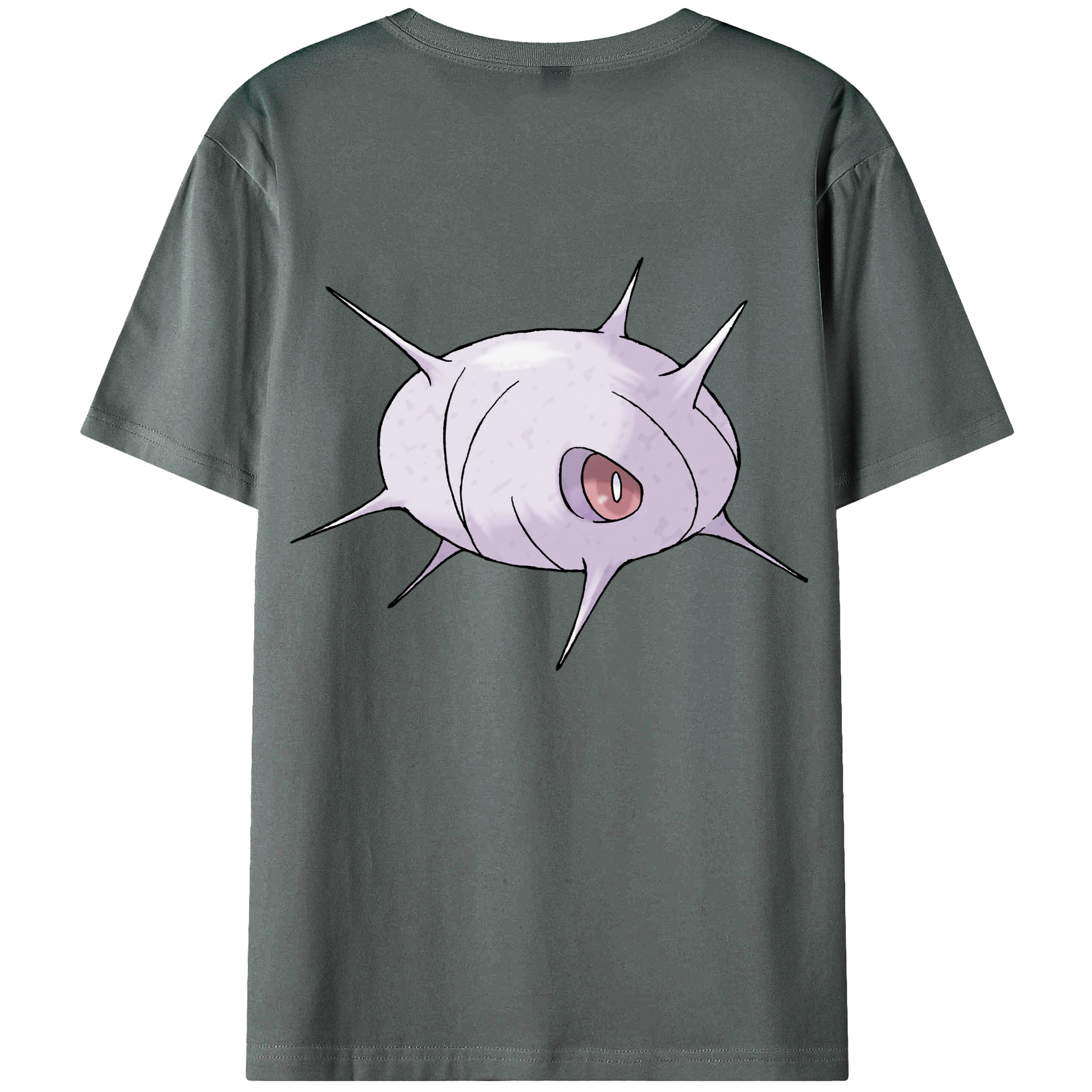 （画像用） ポケットモンスター Pokémon 綿100％ メンズ半袖Tシャツ（バックプリント） 通気性